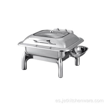 Tapa de cristal Inducción hidráulica Chafer Chafing plato